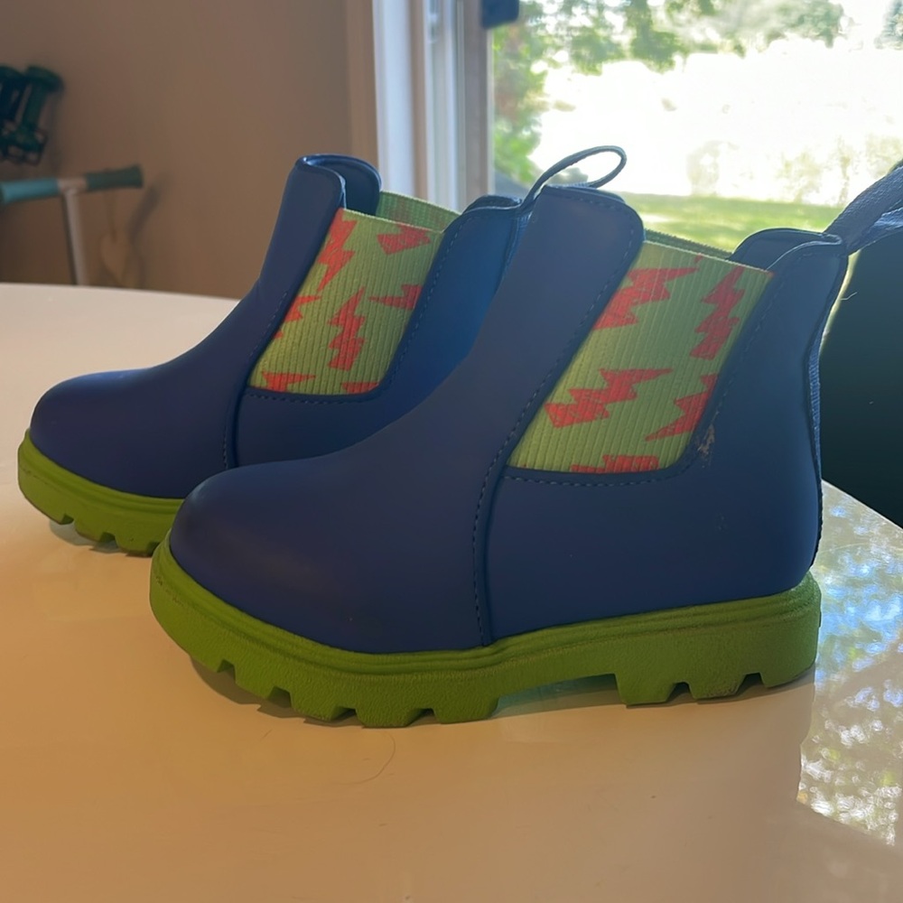 Native Blue-Green Lightning Rainboots - Picture 3 of 7